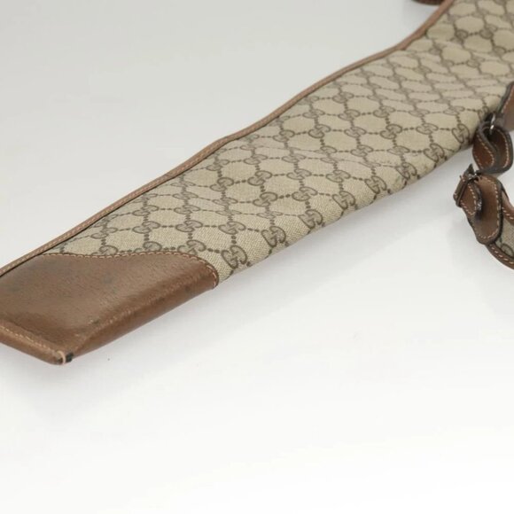 GUCCI GG Supreme GunSlip PVC Beige Auth MX319 - Picture 10 of 14